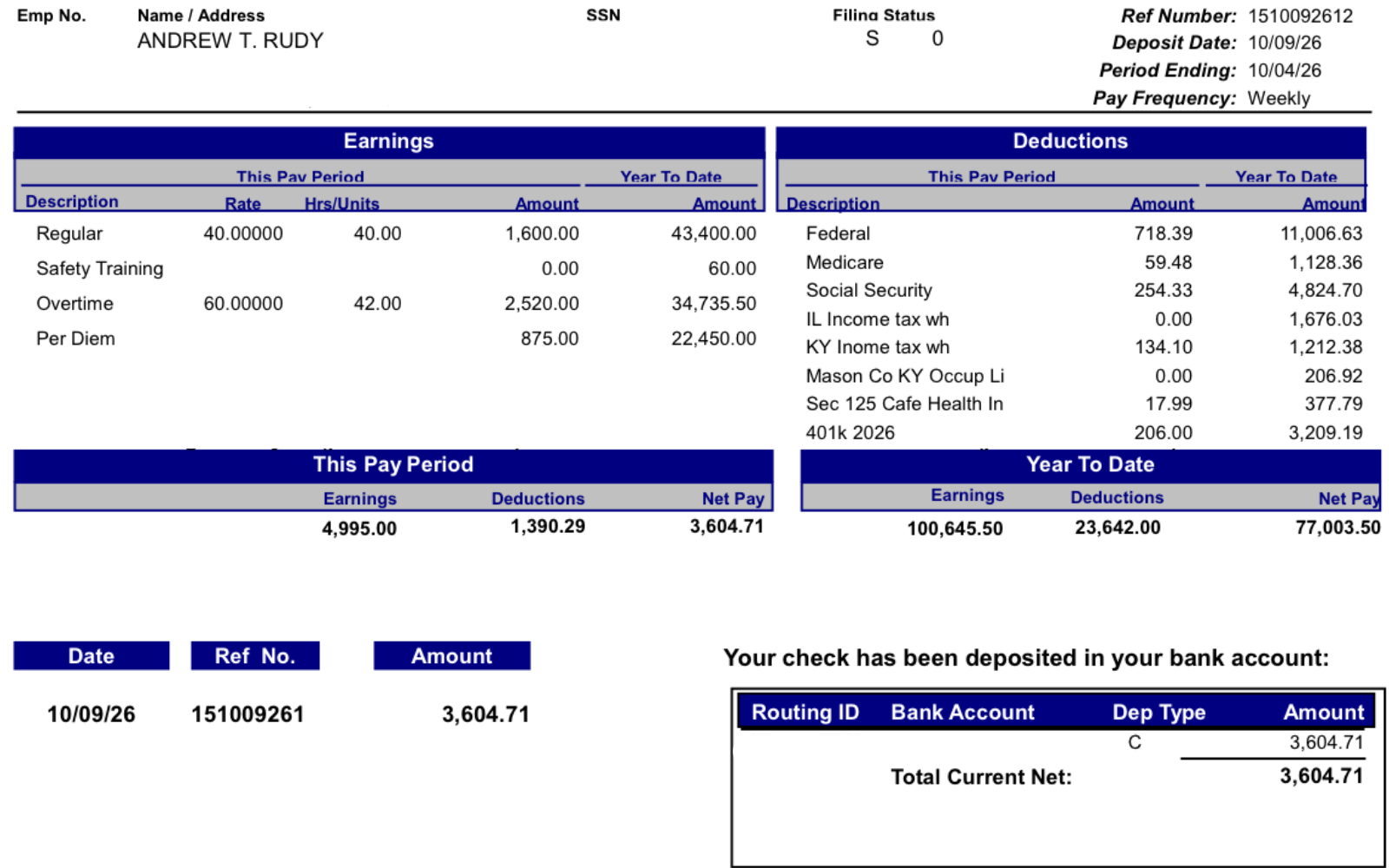 Graduate paystub 2
