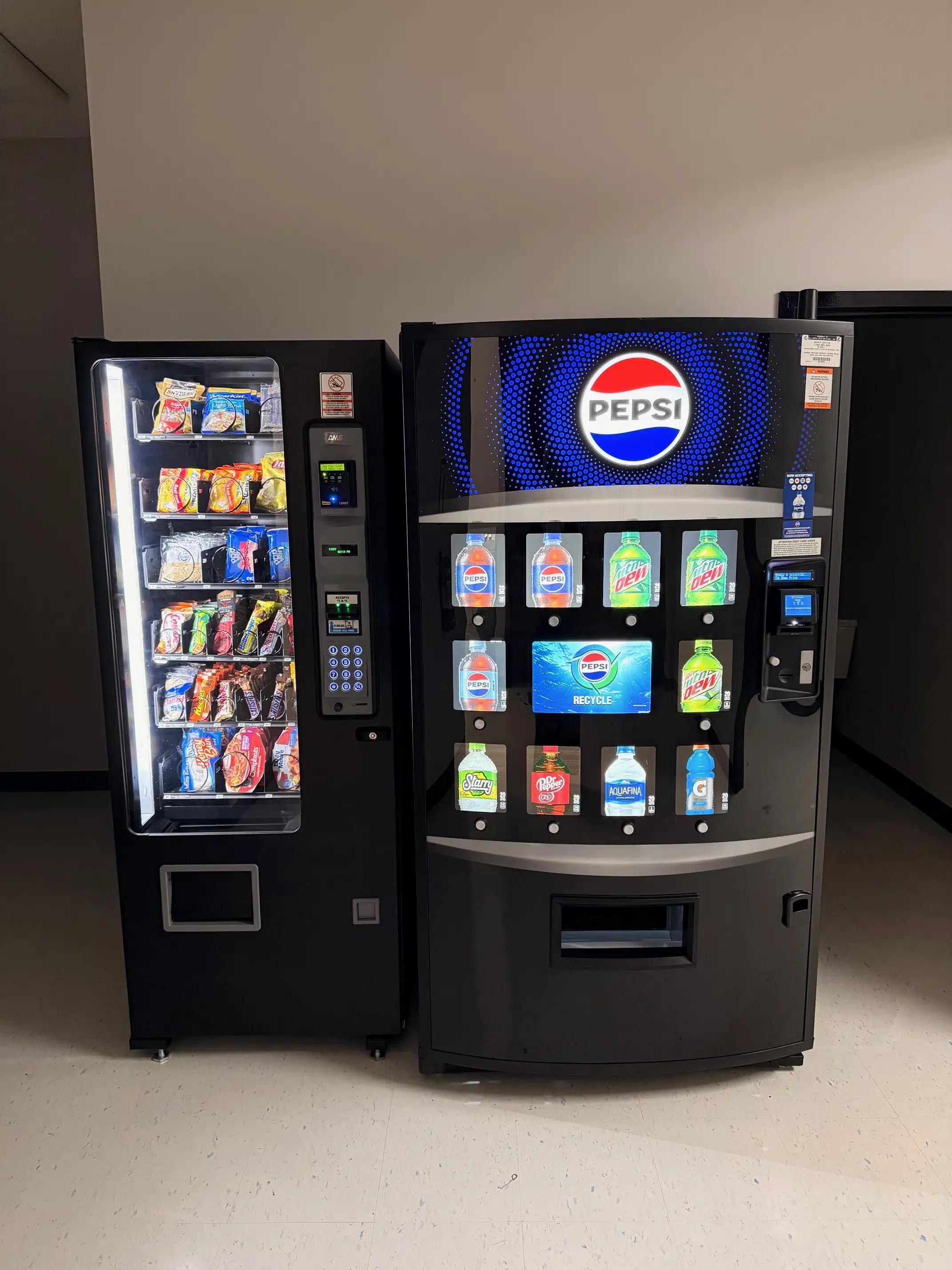 Vending area in KWI dorm housing