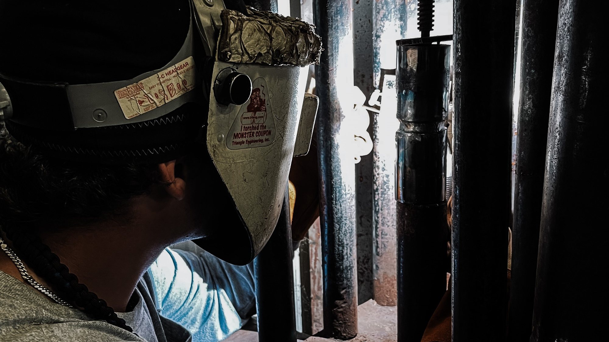 The KWI shop floor, lined with welding booths