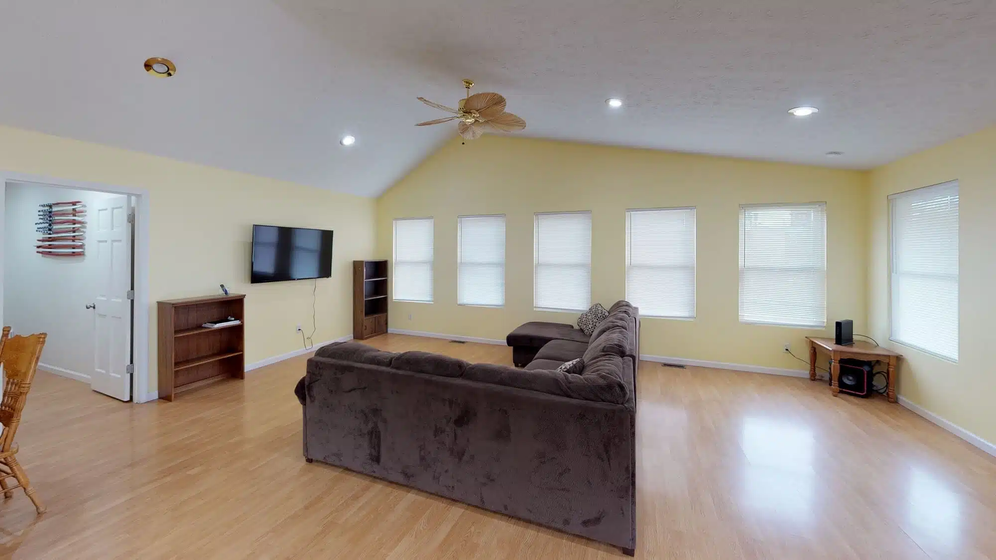 Shared living room inside Stockton House